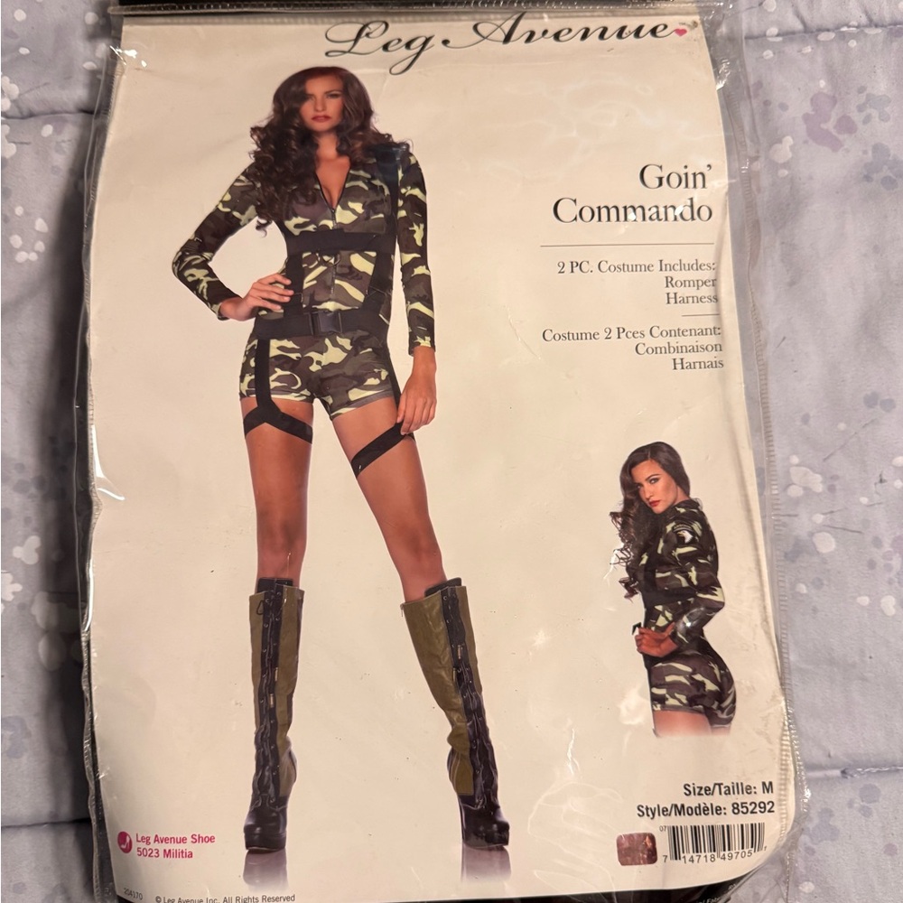 Brand new! Leg Avenue Goin' Commando Camouflage Costume